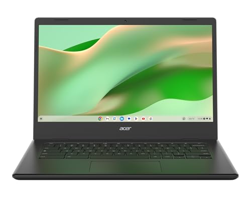 Acer Chromebook 314 CBOA314-1H-C8XY, Ordinateur Portable 14'' Full HD, PC Portable (Intel Celeron N4500, RAM 4Go, 128Go eMMC, Intel UHD Graphics, Chrome OS), Laptop Gris, Clavier AZERTY